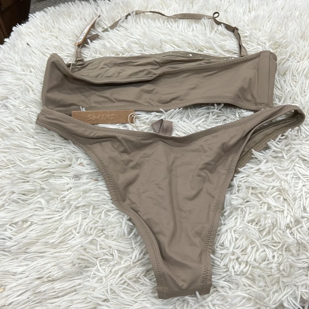 SKMS set SWIM BANDEAU BIKINI TOP and  CHEEKY TANGA  BOTTOM in SET - Picture 6 of 10